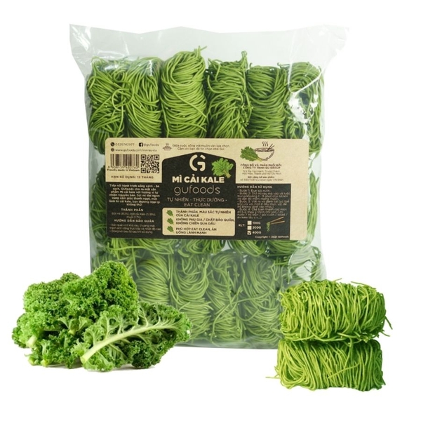 Mì cải Kale GUfoods - Giàu chất xơ, Tự nhiên, Healthy